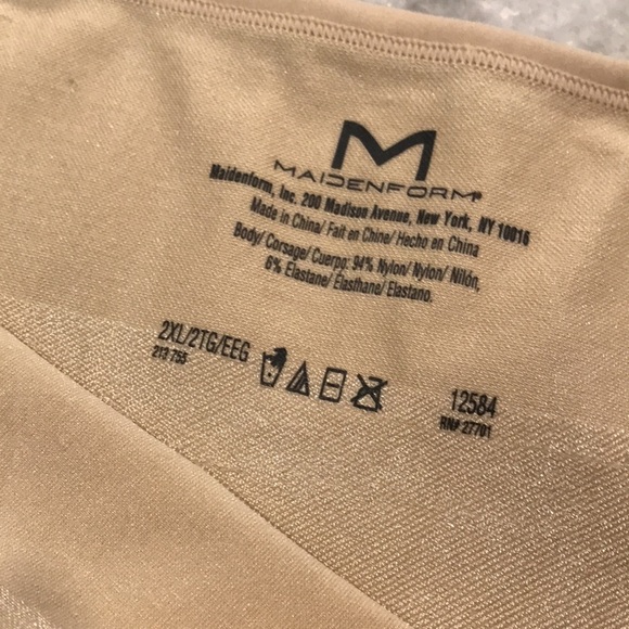 Maidenform Women's 2XL Nude Shapewear Smoothing Slimming Camisole Barely Worn - Picture 4 of 5